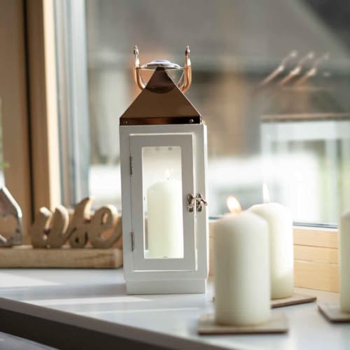 Hofer Ivory Pillar Candles – 60x120mm Unscented Dripless Set of 18