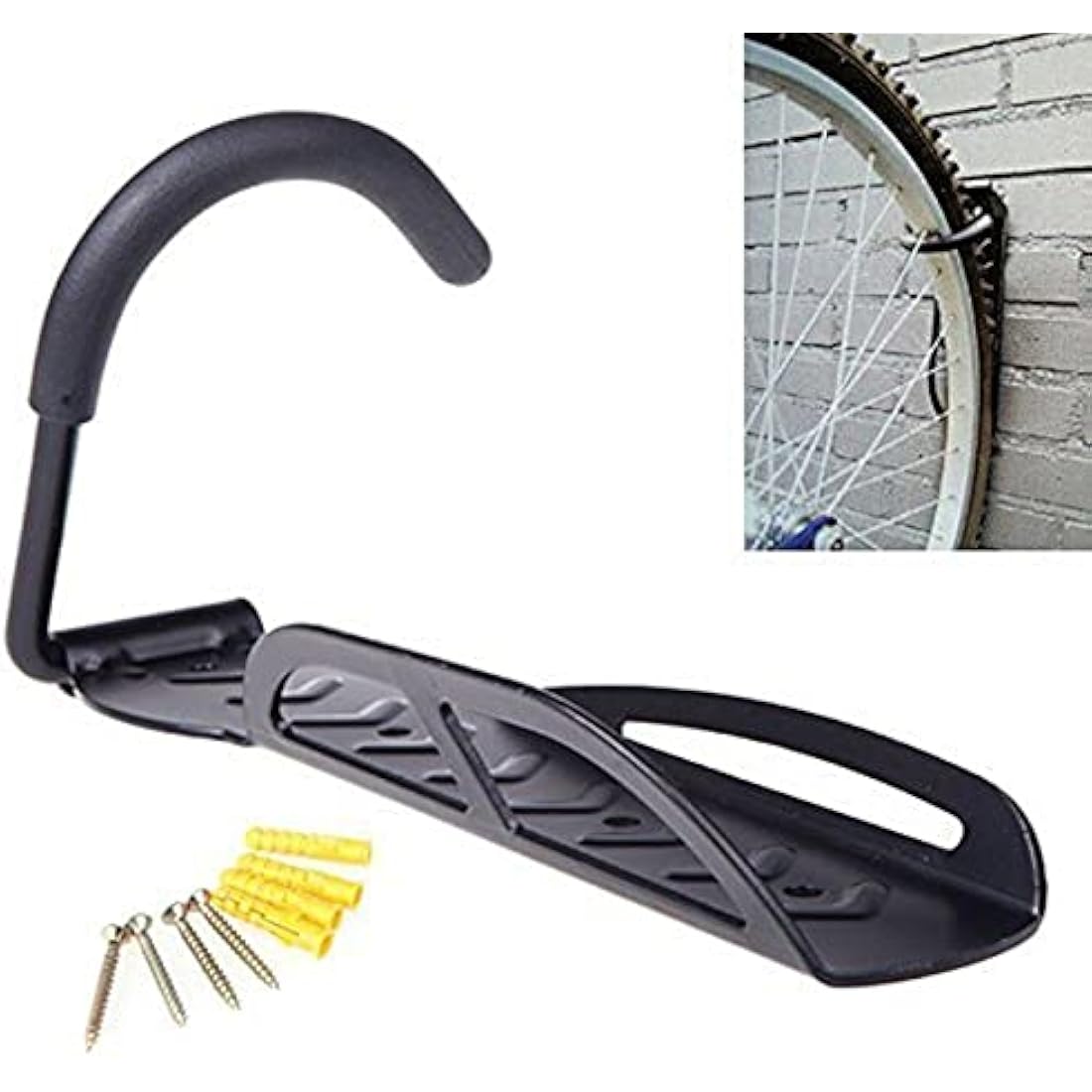 Bicycle Wall Mount Hanger – 2 Pack Steel Bike Storage Rack