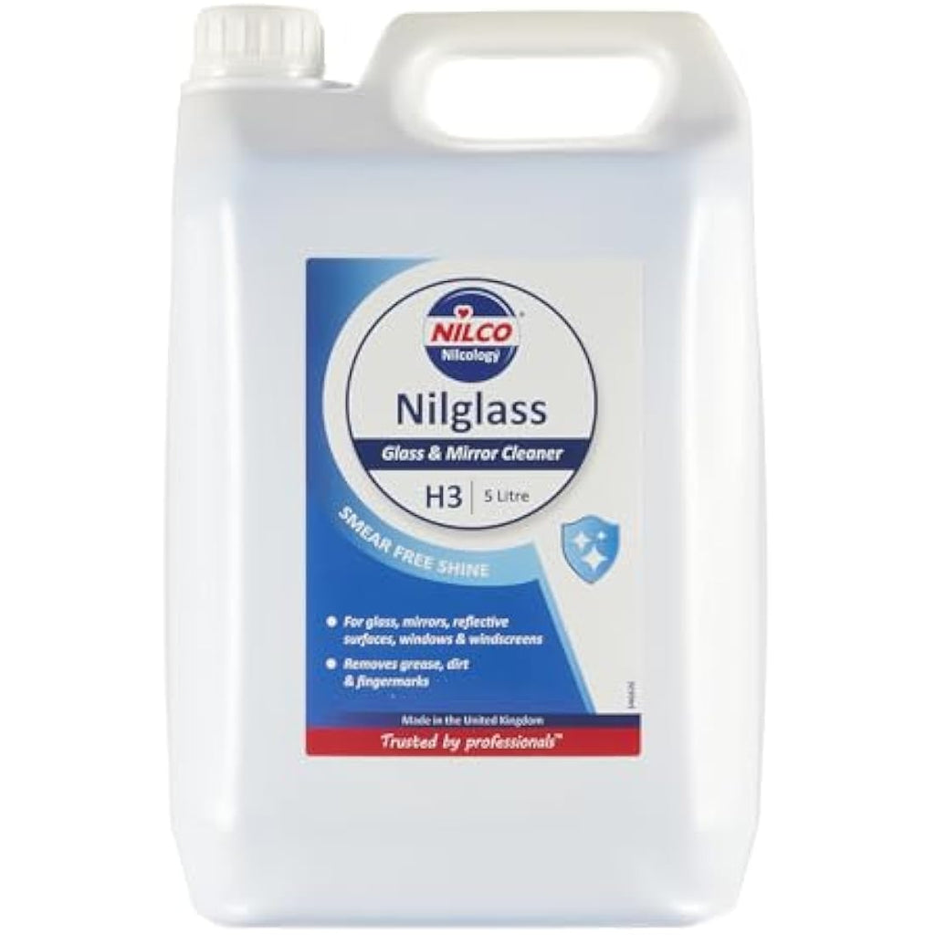 Nilco Nilglass H3 Professional Glass & Mirror Cleaner - 5L Bulk Refill