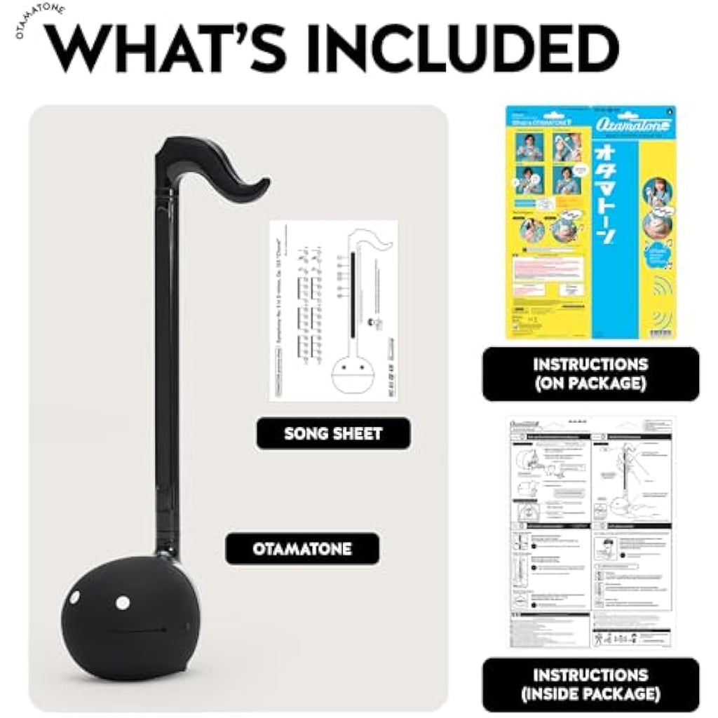 Otamatone Regular Black - Portable Japanese Electronic Musical Instrument