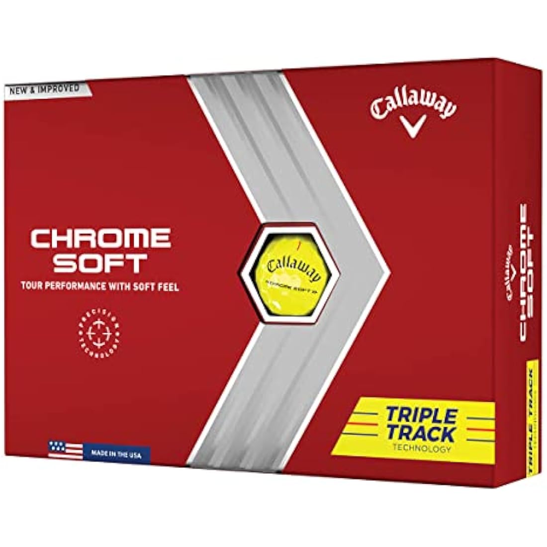 Callaway Chrome Soft Golf Balls – Triple Track Precision Technology
