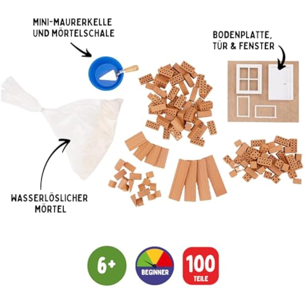 Teifoc 1000 Basic Starter Set | Reusable Brick & Cement Building Kit