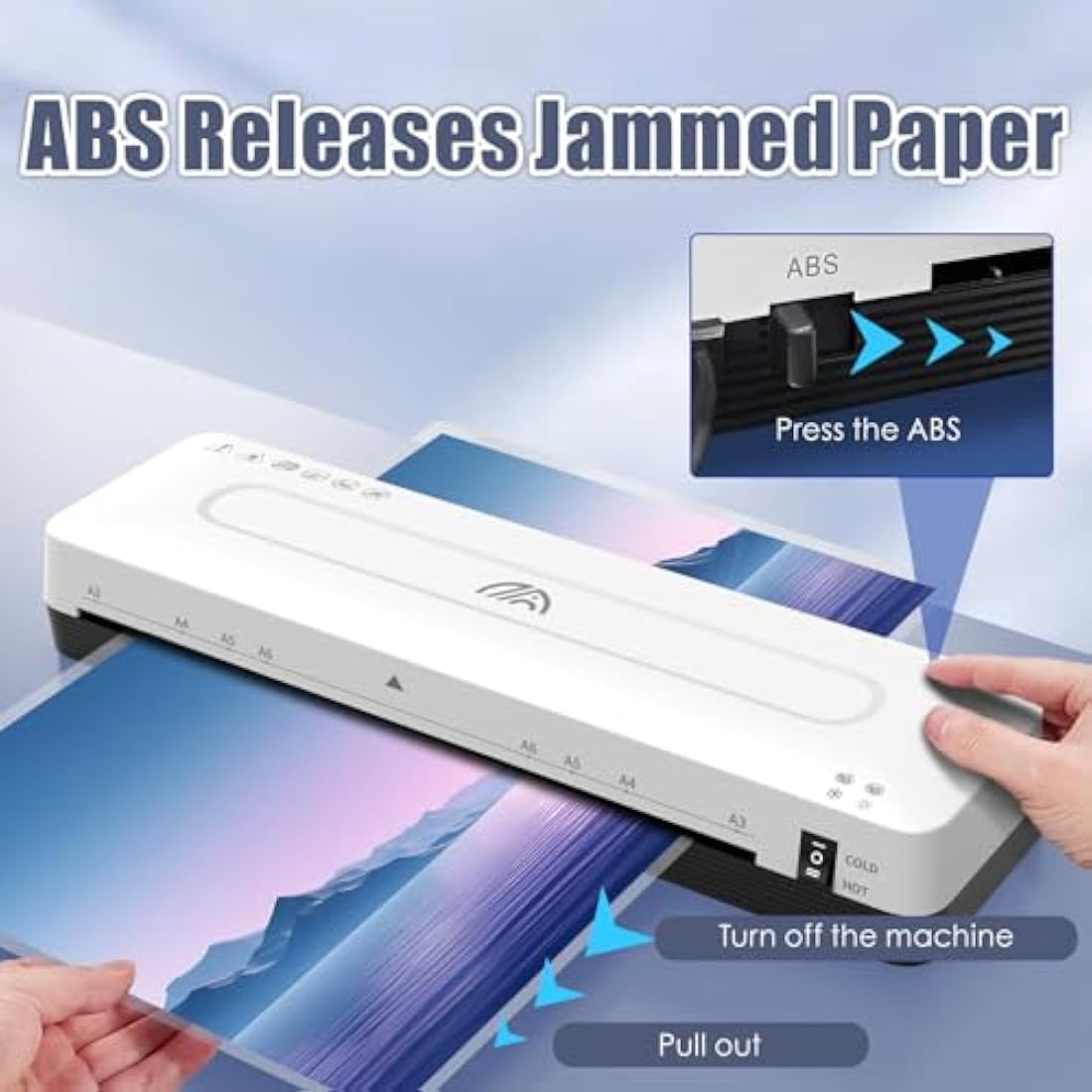 Jolof Store A3 Thermal and Cold Laminator Machine with 30 Pouches