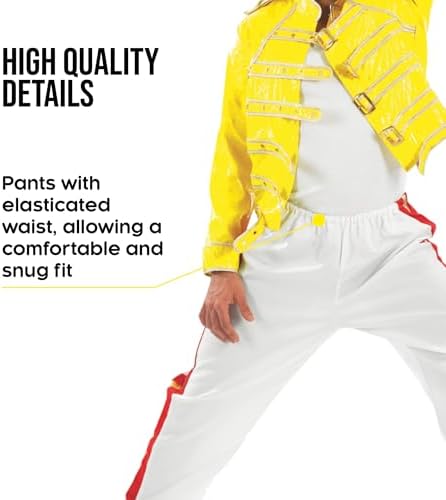 80s Rock Costume for Men –  Retro 1980s Fancy Dress Outfit