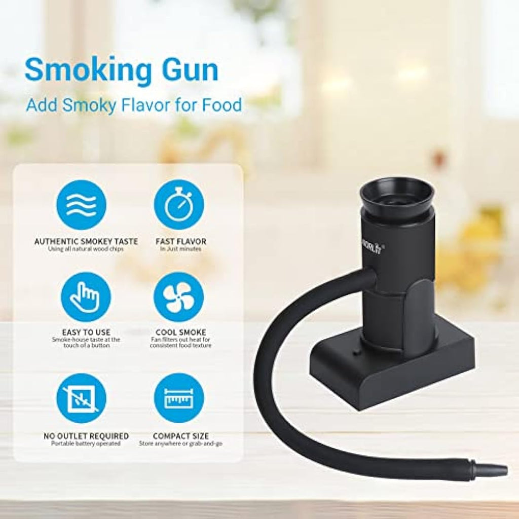 BORUiT Portable Food Smoking Gun | Wood Smoke Infuser for Cocktails & Meat