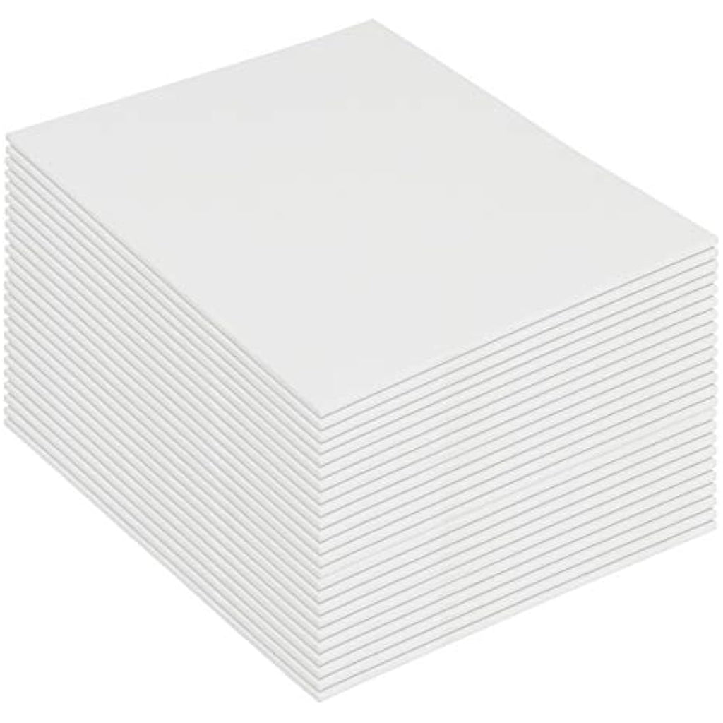 Kurtzy 24 Pack Cotton Canvas Boards – 8x10 Inch Pre-Stretched Panels
