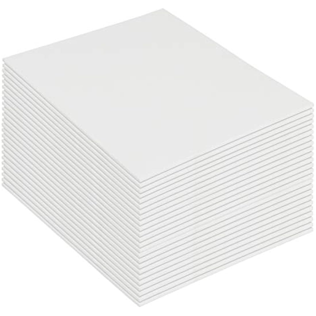 Kurtzy 24 Pack Cotton Canvas Boards – 8x10 Inch Pre-Stretched Panels