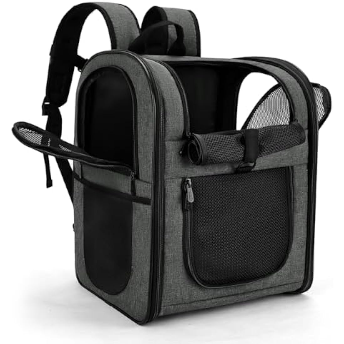 Apollo Walker Pet Carrier – Breathable Mesh Backpack for Hiking (Gray)