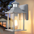 Lamomo Motion Sensor Outdoor Wall Light | Grey Aluminum Security Sconce