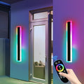 Mikeru 2-Pack RGB Outdoor Wall Light – IP65 Waterproof LED Sconce, 80CM