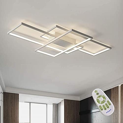 Modern LED Ceiling Light – Dimmable Flush Mount Chandelier