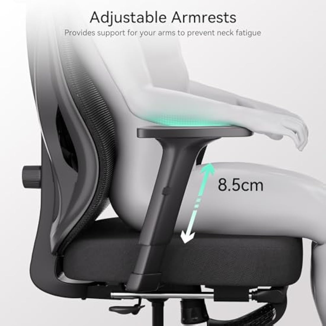 Hbada P5 Ergonomic Mesh Office Chair | Lumbar Support & Footrest