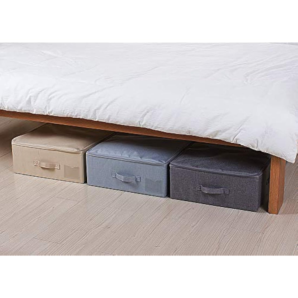 Jolof Store Large Underbed Storage Container for Bedding – Black Gray