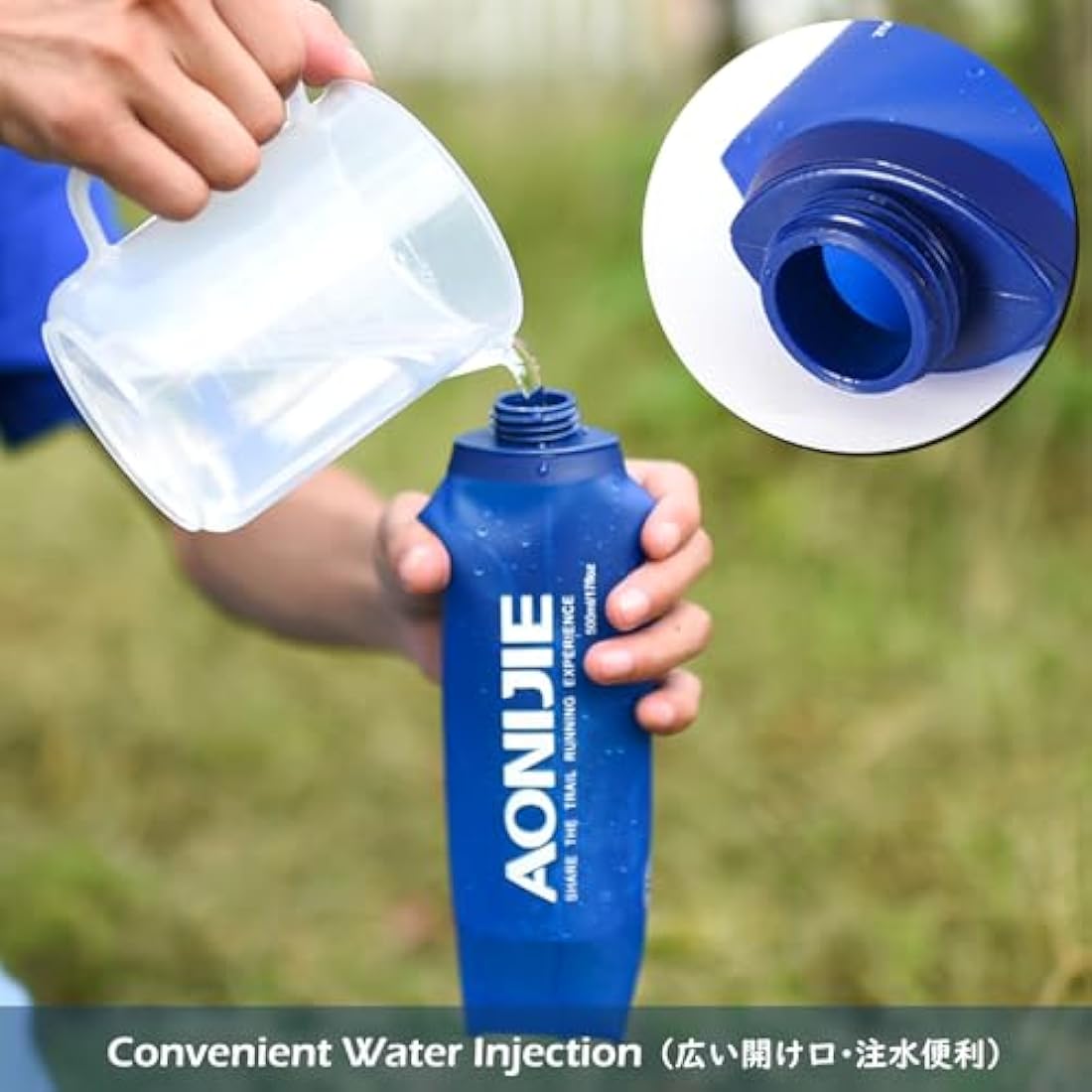 TRIWONDER Soft Flask – BPA-Free TPU Foldable Running Water Bottle
