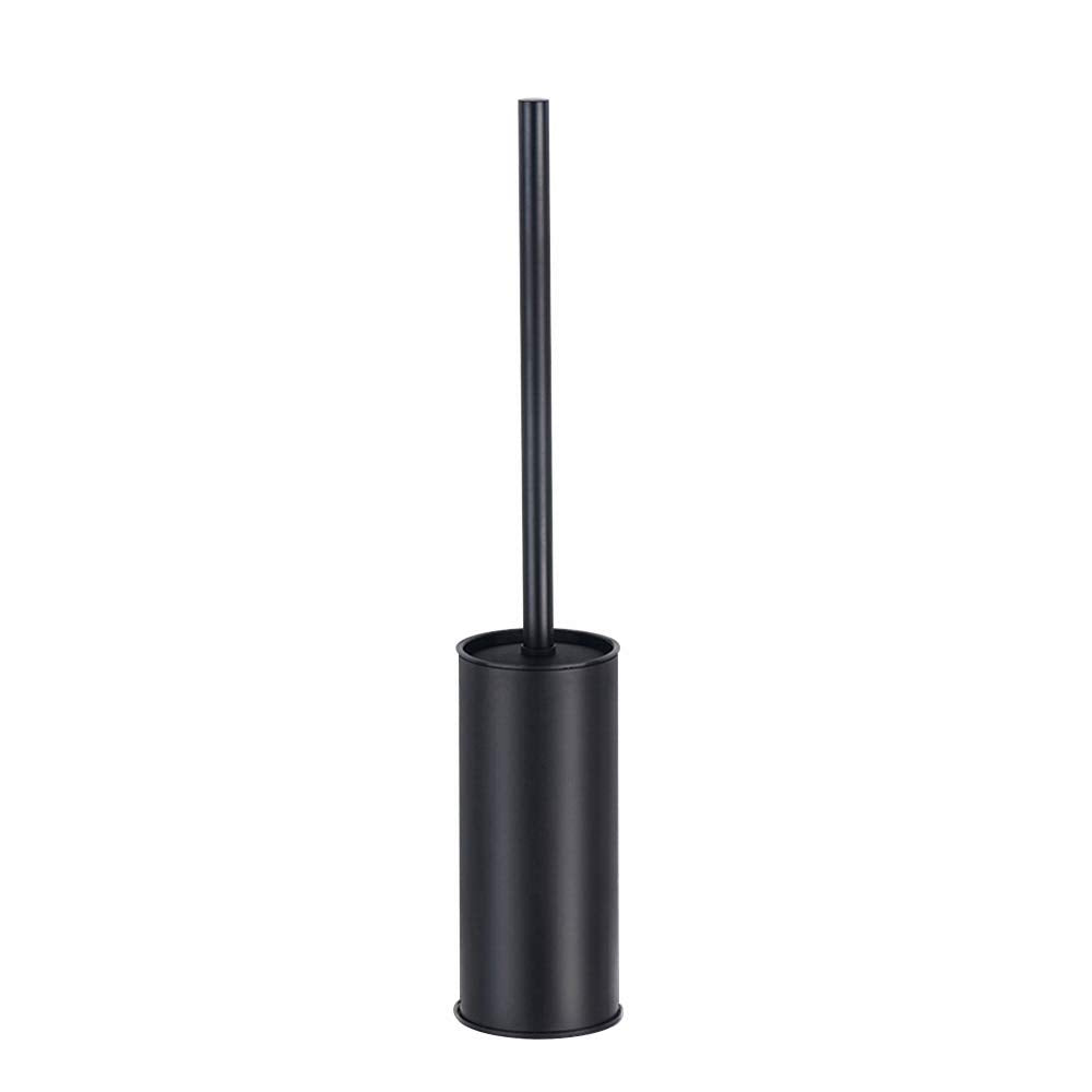 Jolof Store Matte Black 304 Stainless Steel Toilet Brush and Holder Set