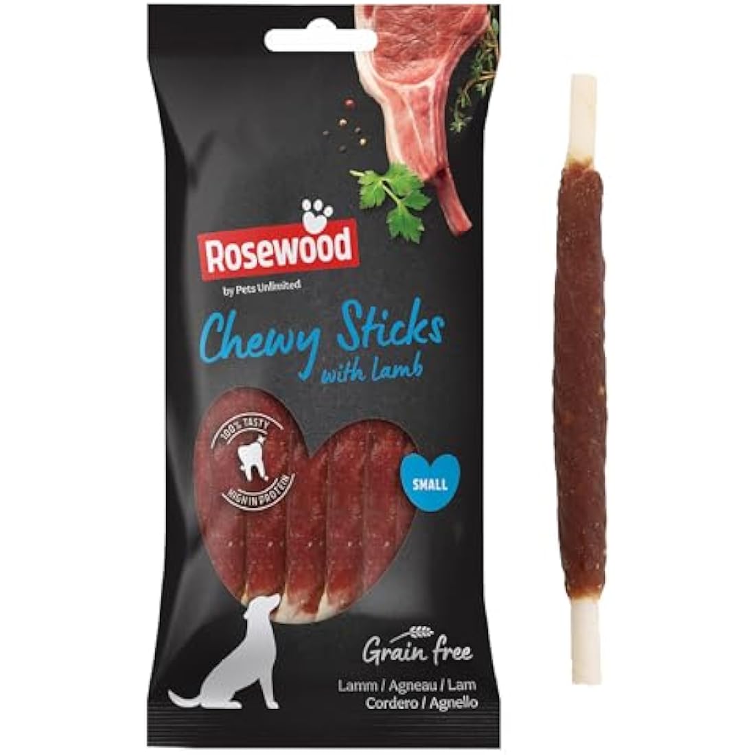 Pets Unlimited Lamb Chewy Sticks – Grain Free High Protein Dog Treats