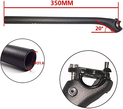 ROADNADO Carbon Fiber Bicycle Seatpost – Matte Adjustable MTB Road Bike