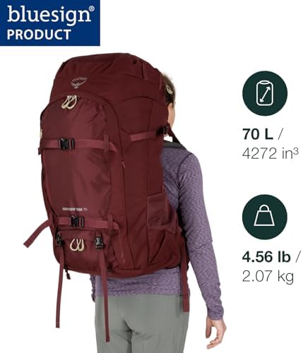 Osprey Women's Fairview Trek 70 Adventure Travel & Hiking Backpack