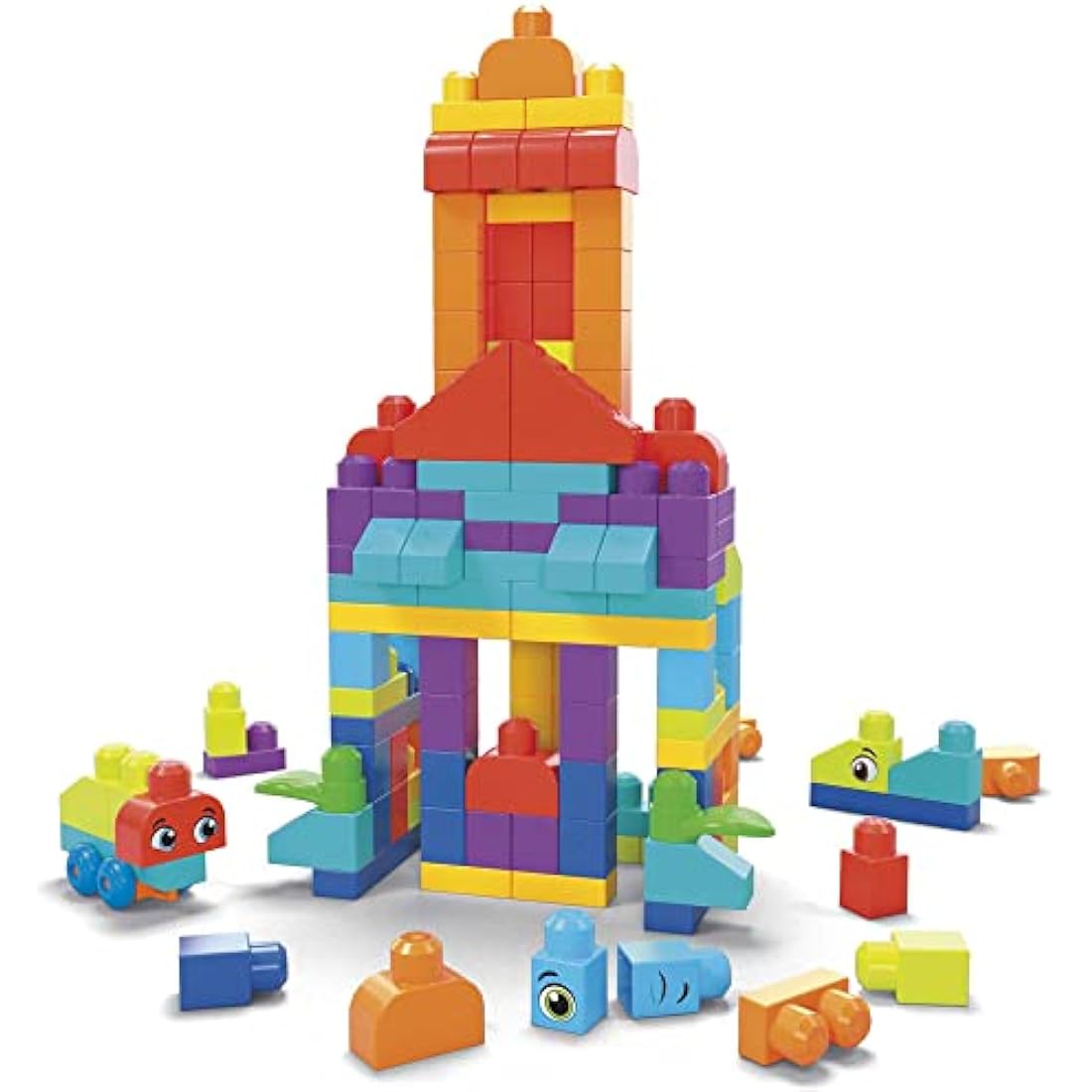 Mega Bloks Bigger Building Bag | 150 Piece Toddler Toy Set
