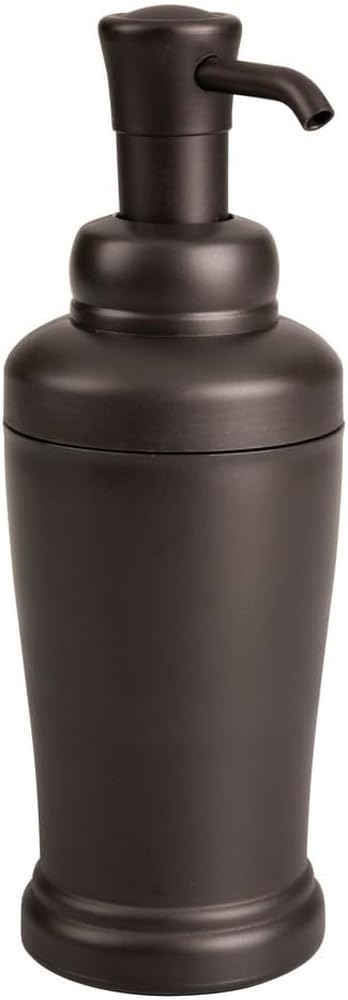 iDesign Kent Bathroom Soap Dispenser | 355ml Refillable Plastic - Bronze