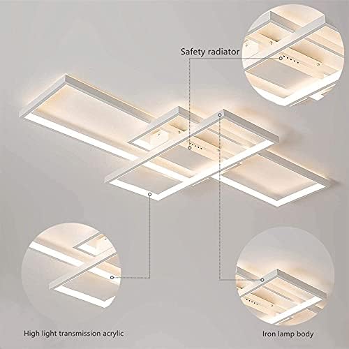 Modern LED Ceiling Light – Dimmable Flush Mount Chandelier