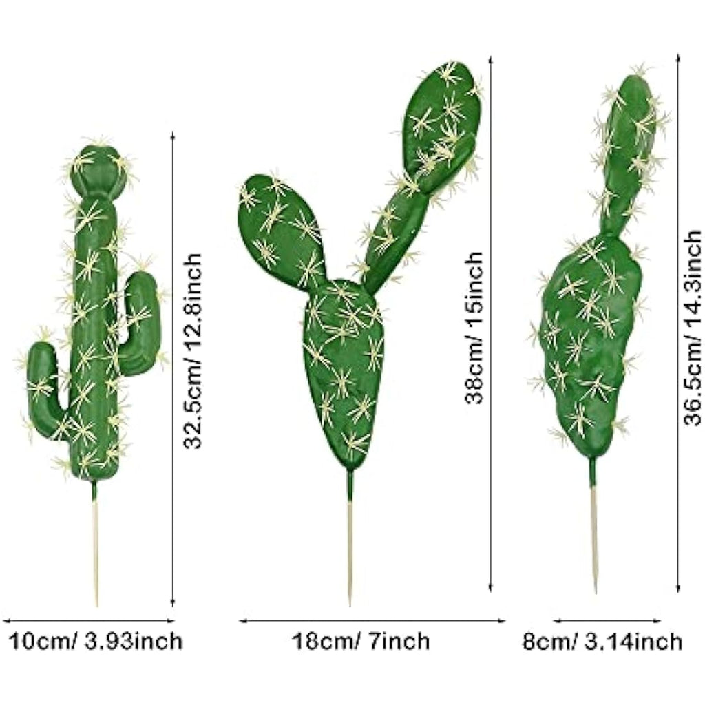 9-Pack Artificial Succulent Plants – Fake Cactus Stems