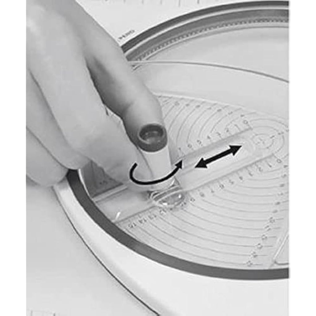 Rayher Circle Cutter for Paper & Crafting | 2.6–15cm with 3 Blades