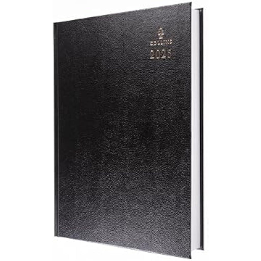 Collins 2025 A4 Business Diary | Two Pages to a Day Leathergrain Planner