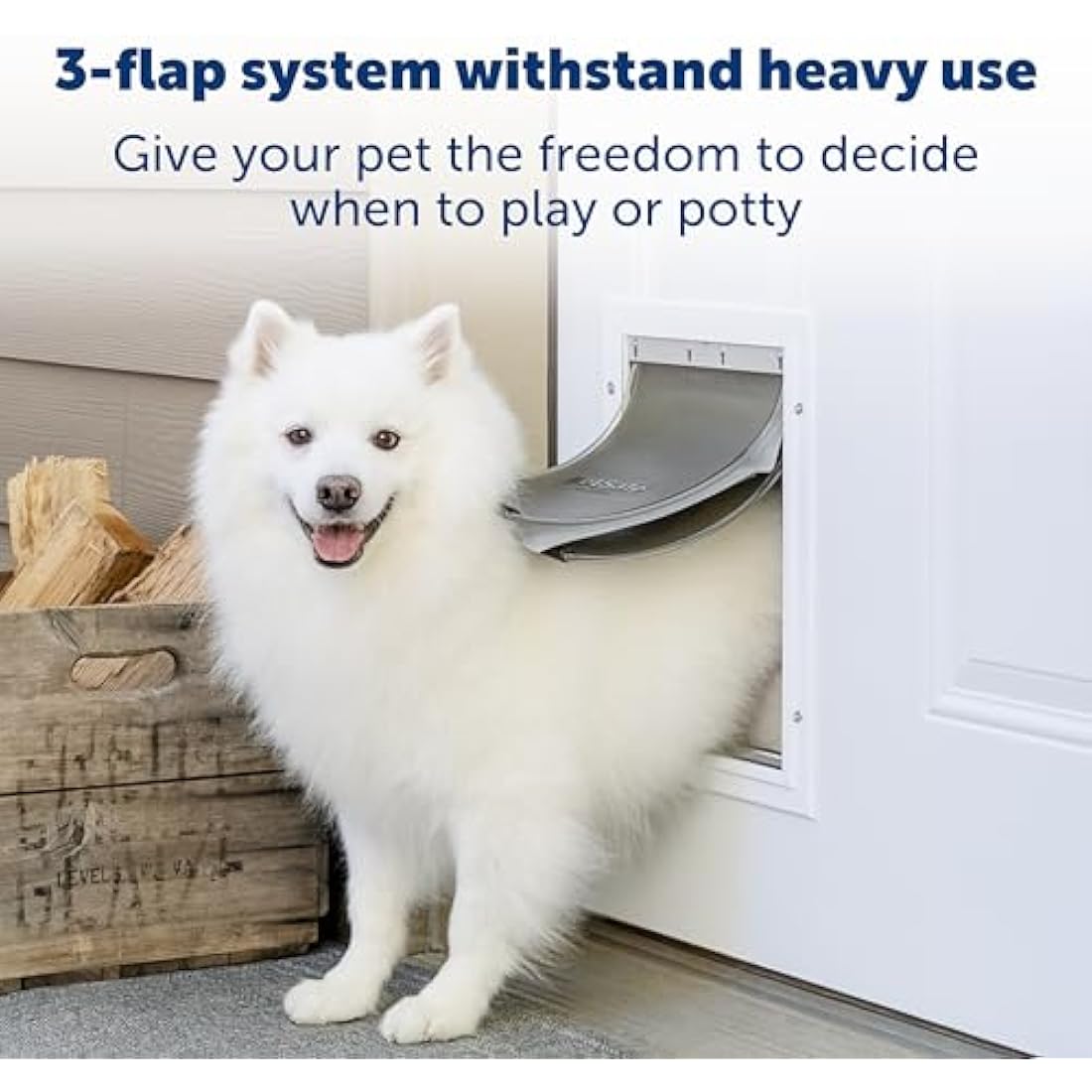 PetSafe Extreme Weather Insulated Pet Door – Durable Aluminium, Medium
