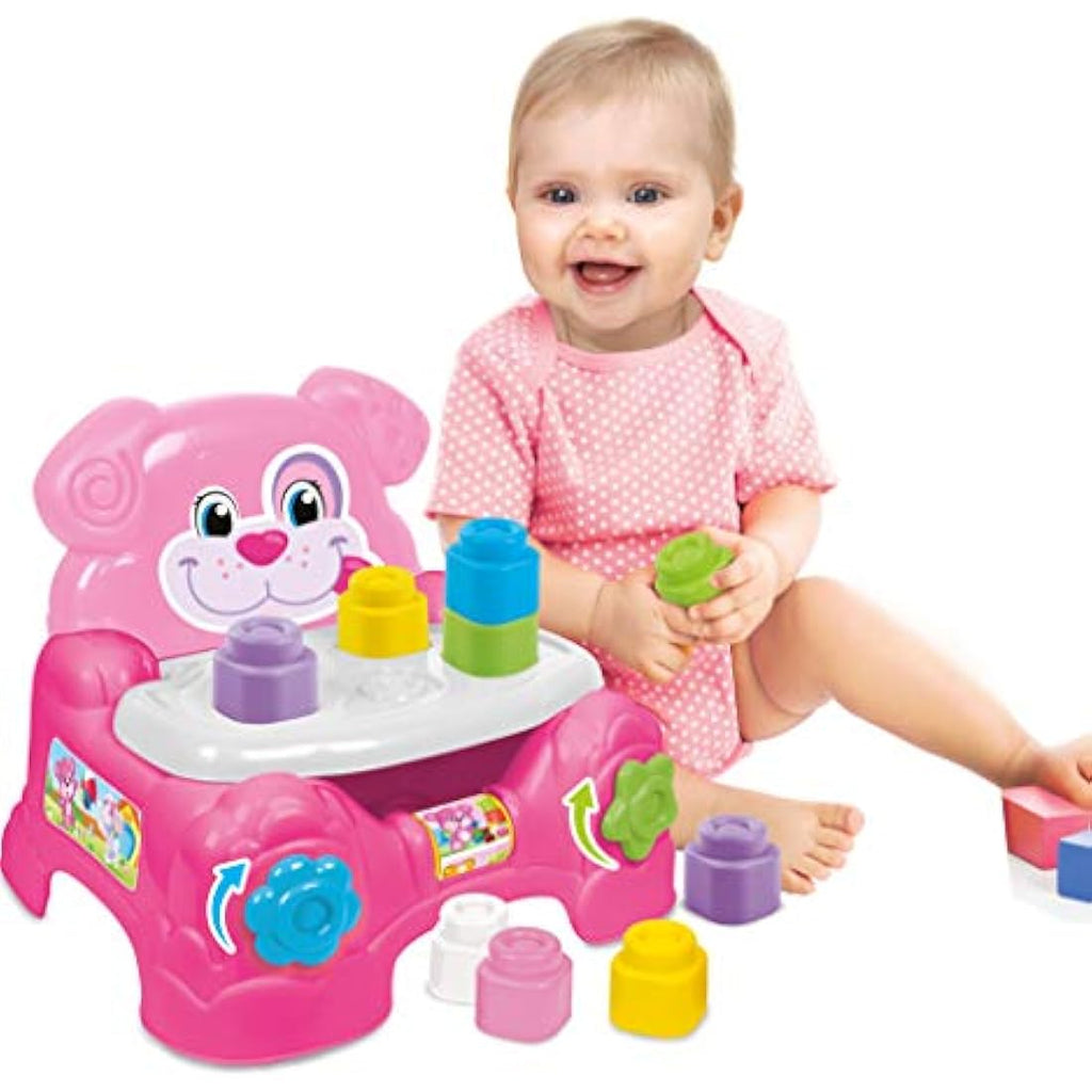 Clementoni Clemmy Baby Dog Armchair – Soft Sensory Toy Bricks Set