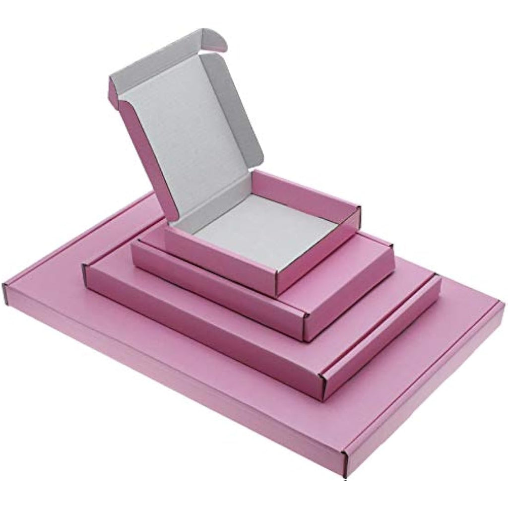 Satin Pink C5 A5 PIP Boxes – 10 Pack Cardboard Mailers