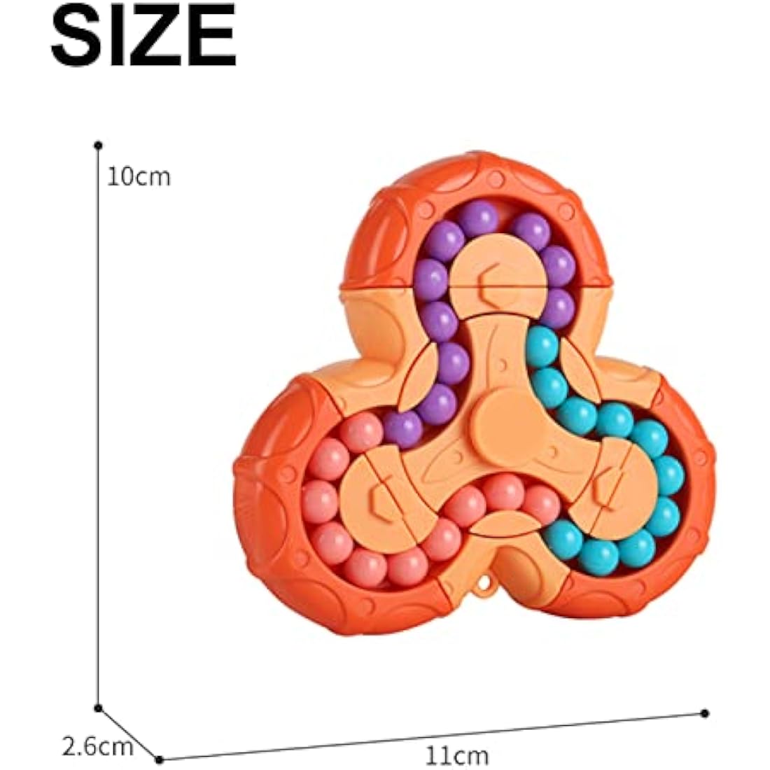 Magic Bean Rotating Cube Fidget Toy | 2-in-1 Puzzle Spinner