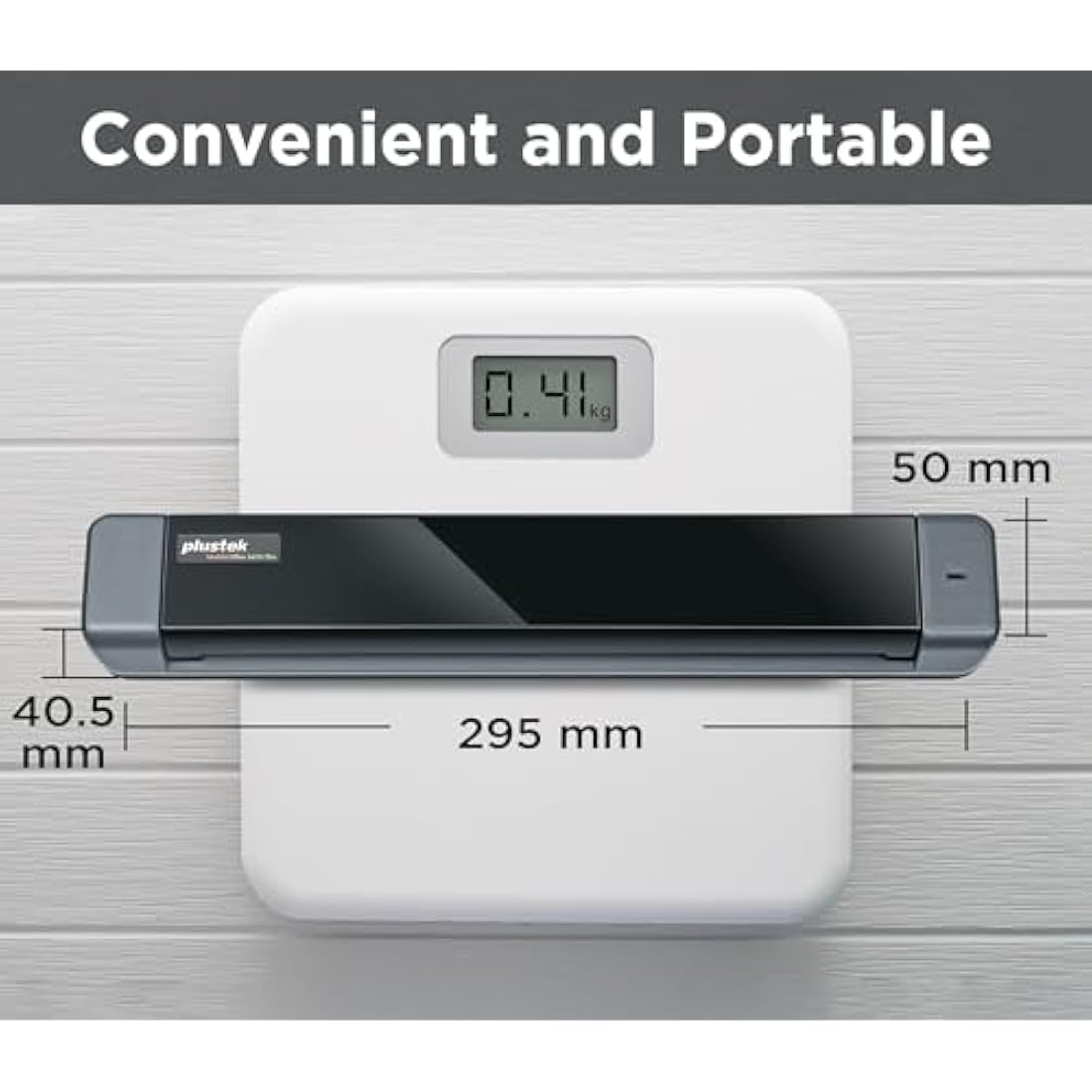 Plustek S410 Plus Portable A4 Document Scanner with OCR Software