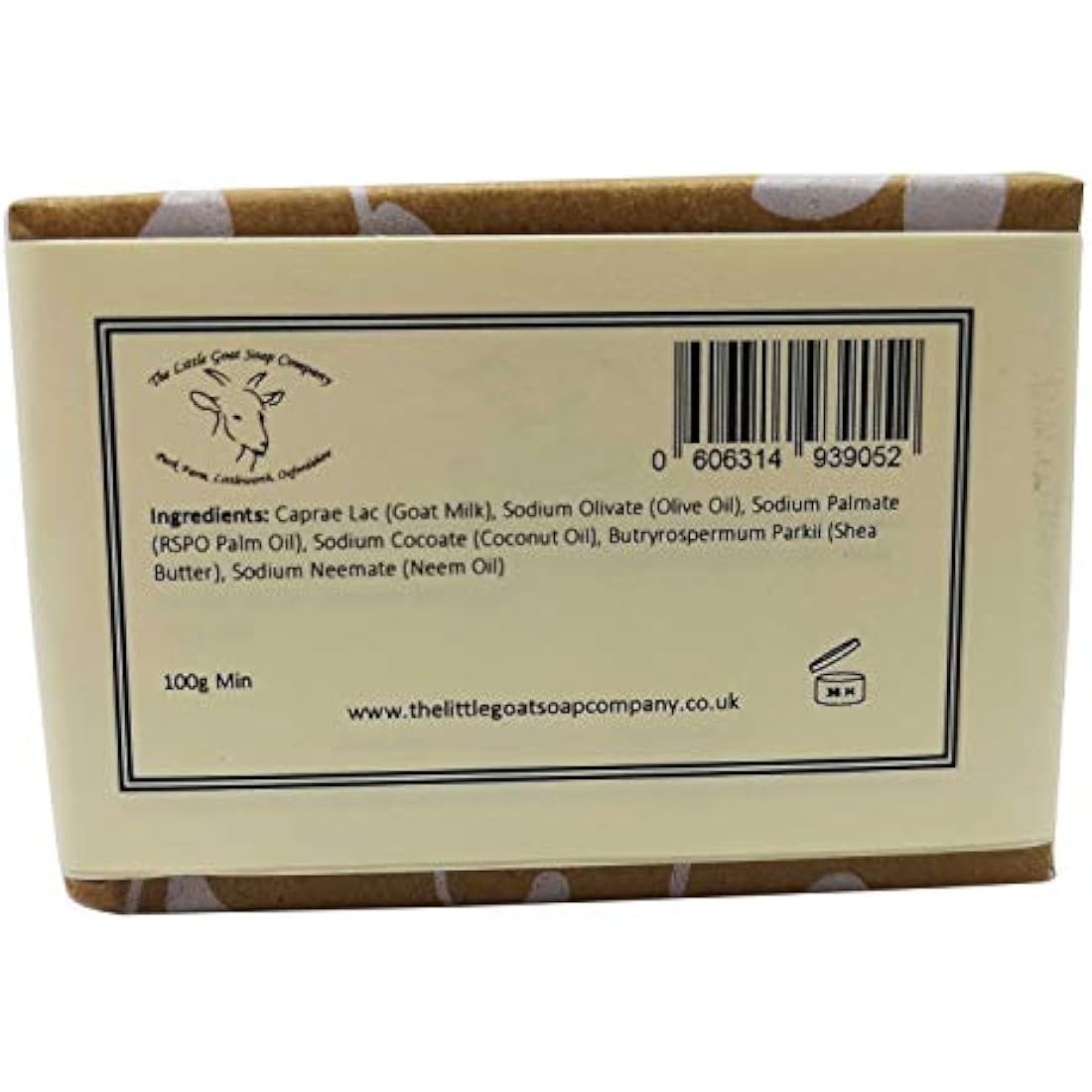 Neem Goats Milk Soap by Little Goat Soap Co – Handmade 4 x 100g Pack