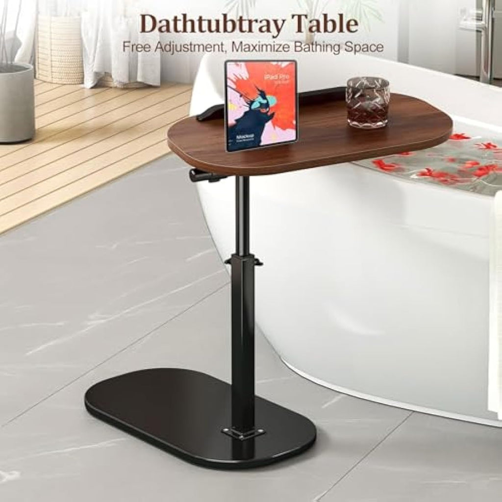 C Shaped Side Table – Height Adjustable 360° Swivel End Table