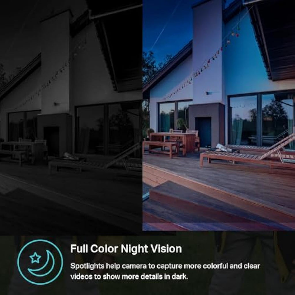 Kasa 4MP 2K Outdoor Security Camera – IP65 Weatherproof & Night Vision