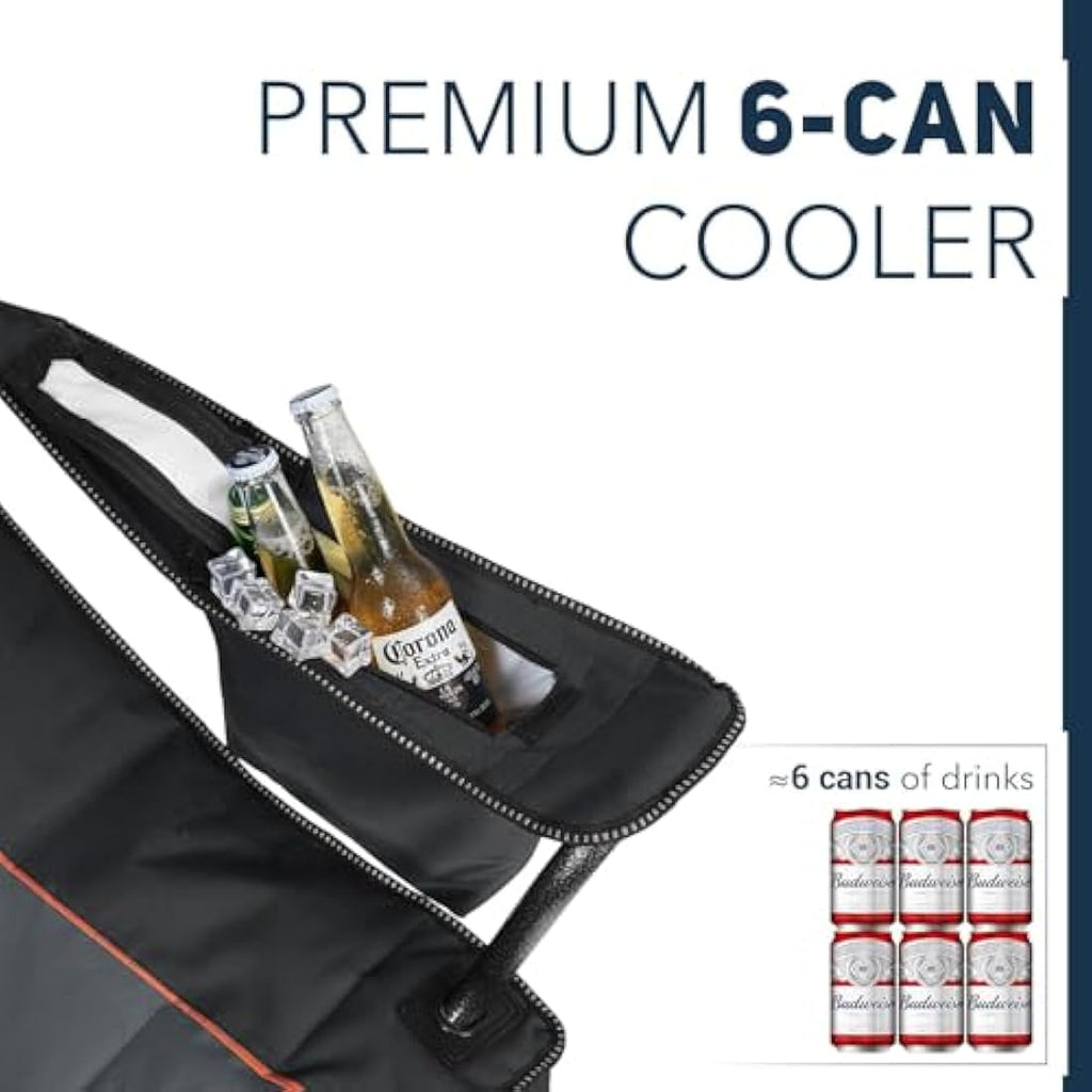 Overmont Heavy Duty Oversized Camping Folding Chair with Cooler Bag