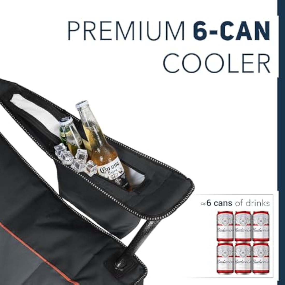 Overmont Heavy Duty Oversized Camping Folding Chair with Cooler Bag