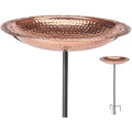 Good Directions 18" Pure Copper Bird Bath with 4-Prong Garden Pole