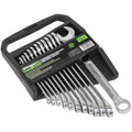 Sealey S0563 Metric Combination Spanner Set - 12 Piece Silver Hand Tools