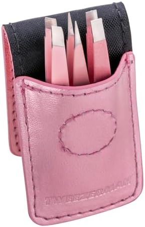 Tweezerman Micro Mini Tweezer Set – Stainless Steel Eyebrow Tools