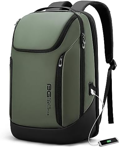 BANGE Business Smart Laptop Backpack | Waterproof 15.6 Inch with USB Port