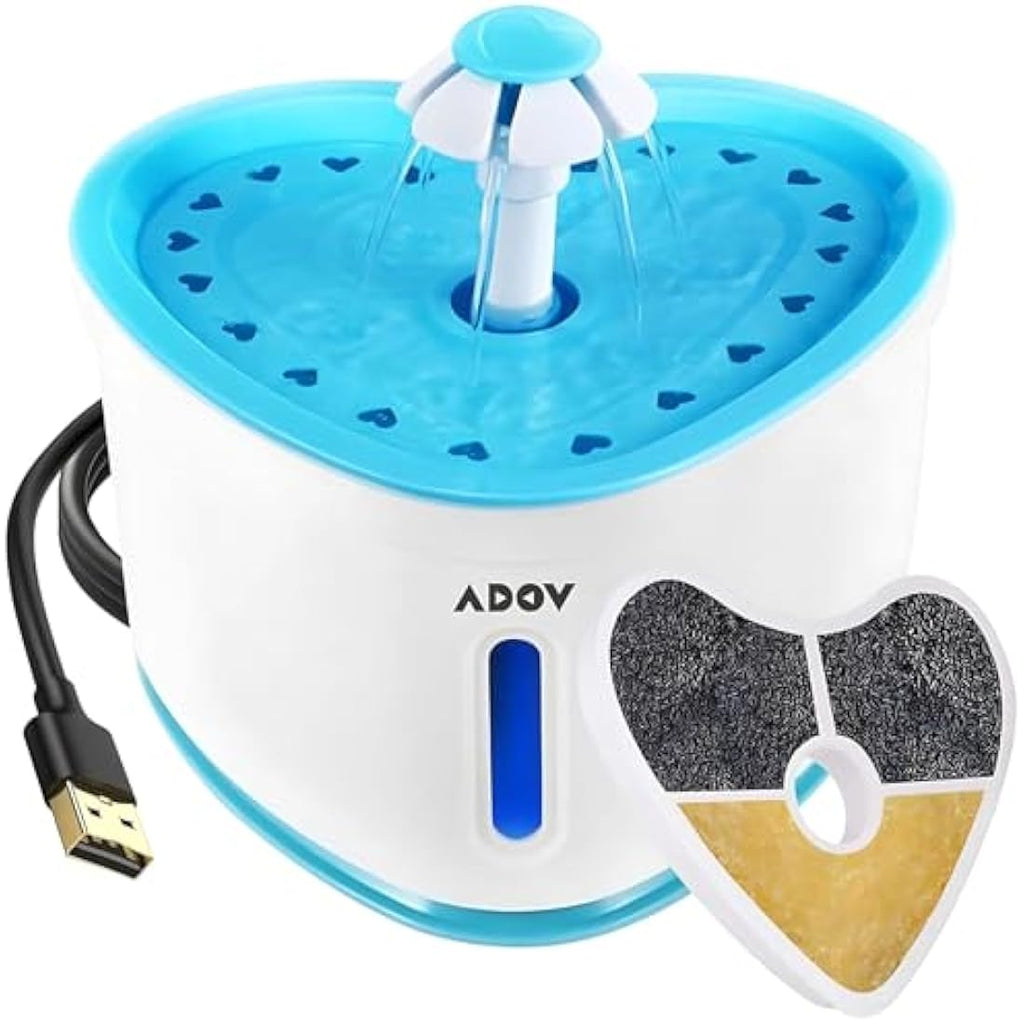 Cat Water Fountain – 2.4L Automatic Pet Dispenser with LED