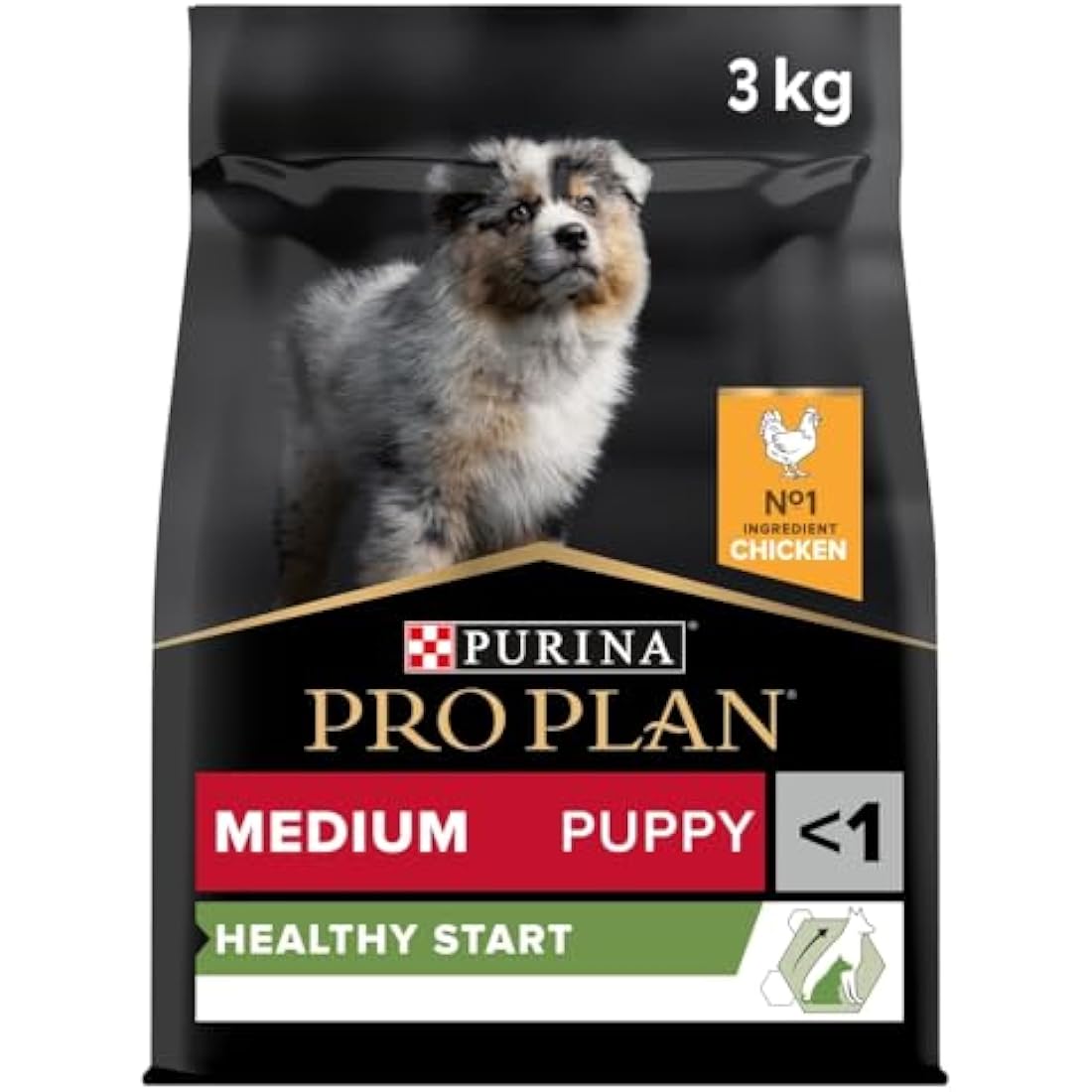 Purina Pro Plan Medium Puppy Dry Dog Food - Healthy Start Chicken 3kg