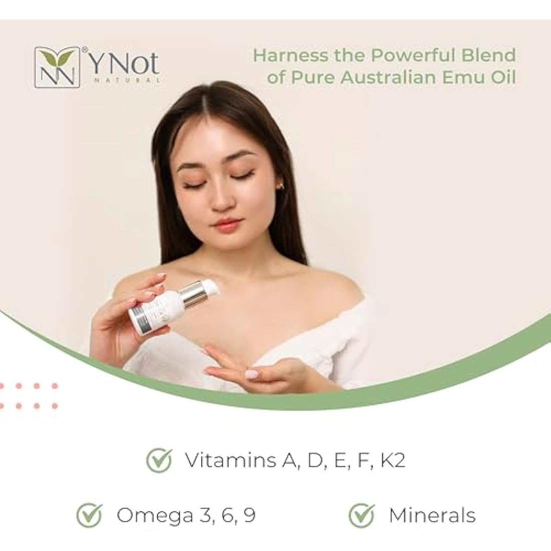 Y-Not Natural Australian Emu Oil with Lemongrass - Skin & Hair, 200ml