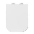 Mass Dynamic Square Toilet Seat – Soft Close White Loo Seat, Quick Release