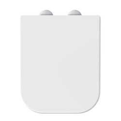 Mass Dynamic Square Toilet Seat – Soft Close White Loo Seat, Quick Release