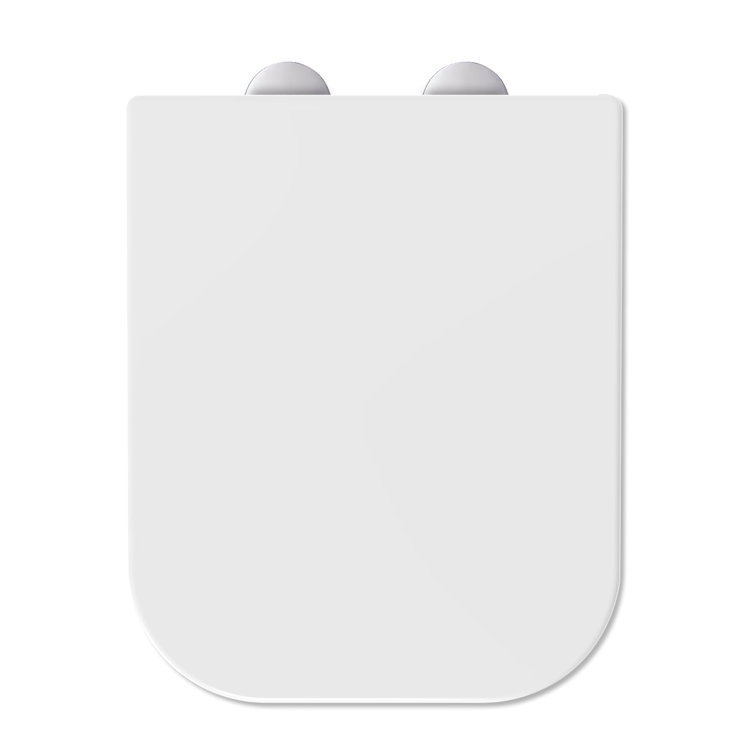 Mass Dynamic Square Toilet Seat – Soft Close White Loo Seat, Quick Release