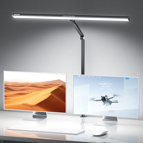 Jolof Store LED Desk Lamp – Eye-Caring Clamp Light with 5 Color Modes