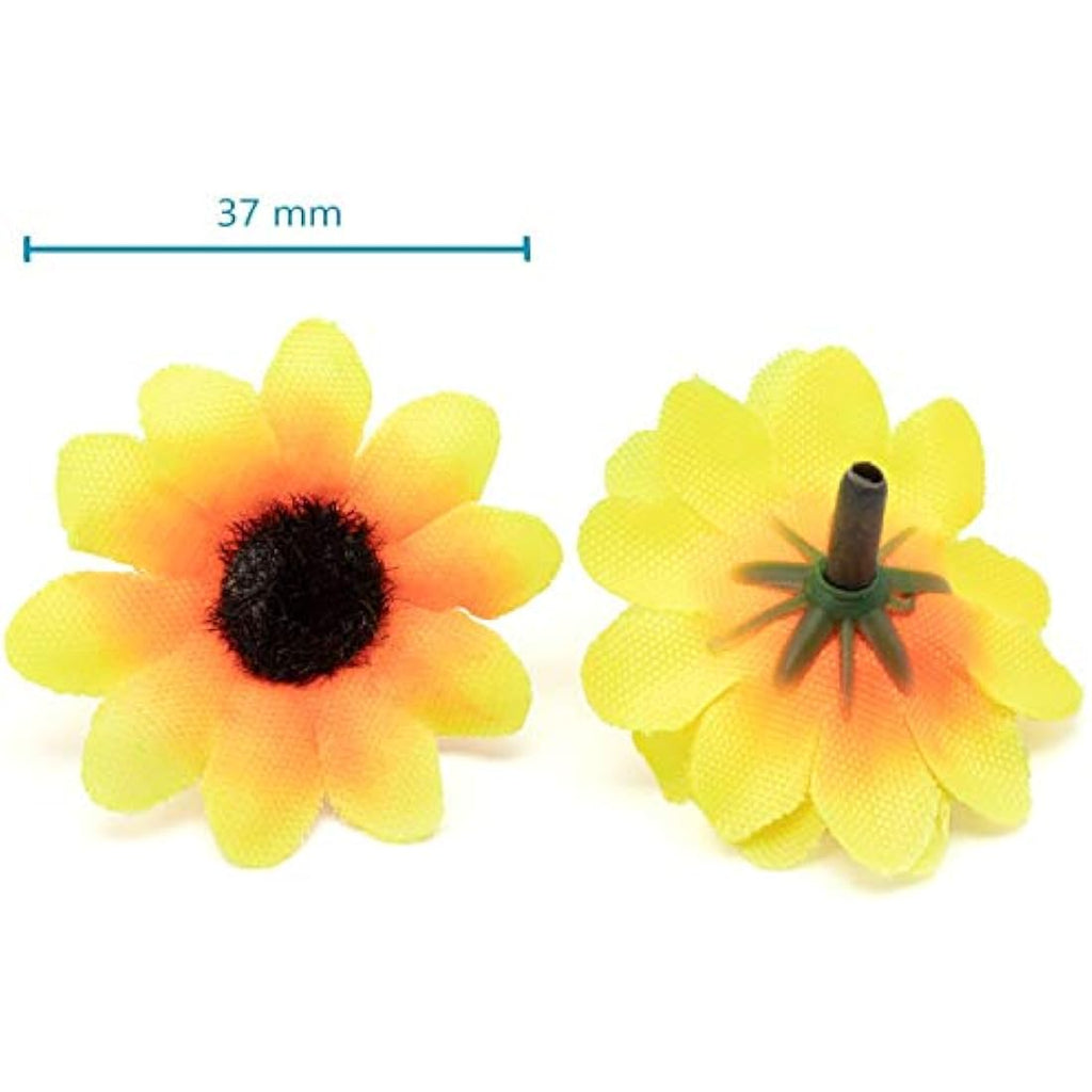 Jolof Store 100pcs Artificial Gerbera Daisy Flower Heads for DIY Crafts